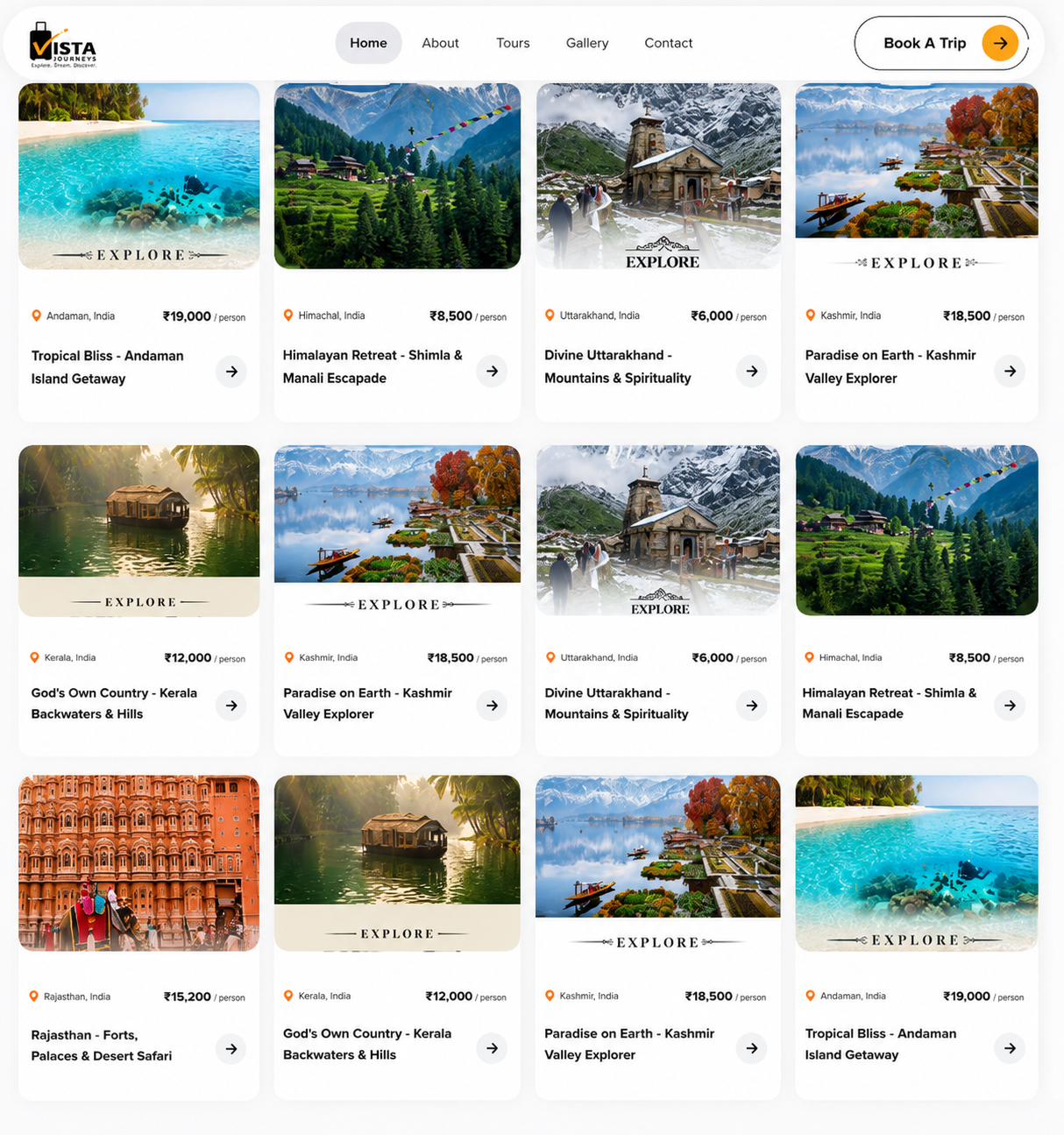 VistaHoliday App